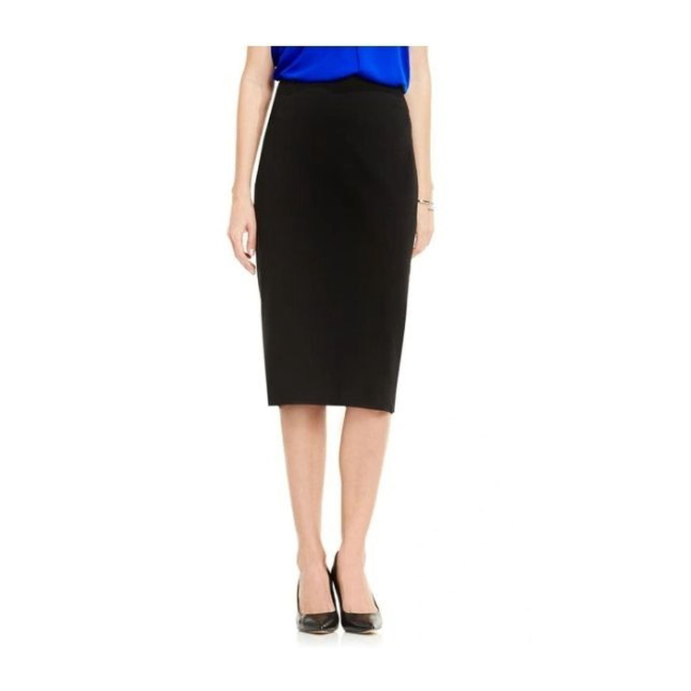 Vince Camuto Pull-on Pencil Skirt In Rich Black Sz XS
